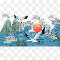 仙鹤高清图 闲云野鹤画