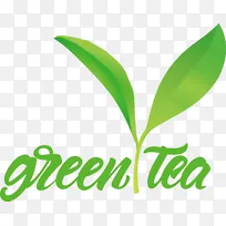 叶-叶植物茎标志字体草药