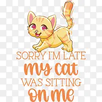 猫-猫狗爪子胡须小猫