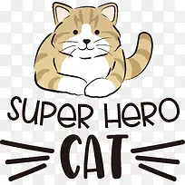 猫-猫像猫一样的胡须标志卡通