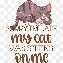 猫-猫狗鼻子胡须卡通