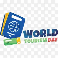 徽标-世界旅游日与护照