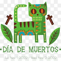 绘画-绘画死亡之日fuegodelosmuertos10月31日标志