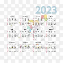 日历-日历绘图绘画周日一周