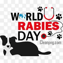 猫-猫狗爪子标志小狗