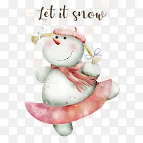 让它下雪——雪人