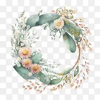 水彩雏菊-雏菊框架