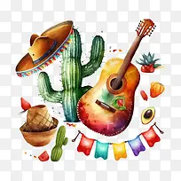 cincodeMayo-cincodeMayo仙人掌弹吉他