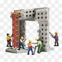 建筑工人-劳动节