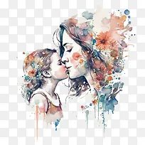 妈妈和孩子——母亲节