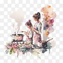 妈妈和孩子——母亲节