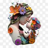 3d母亲-母亲节