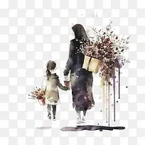 妈妈和孩子——母亲节