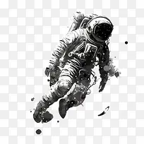 宇航员迷失-宇航员失去太空抽象宇航员