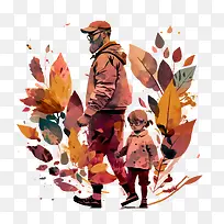 父亲和孩子——父亲节