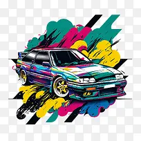 90年代汽车的颜色-90年代汽车的颜色90年代抽象汽车的颜色