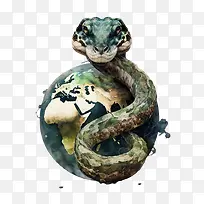 世界蛇日-世界蛇日卡通蛇抽象蛇