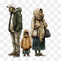 世界难民日-世界难民日需要帮助的难民家庭