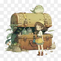 宝箱-宝箱卡通宝箱