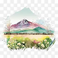 水彩山-水彩山泉山