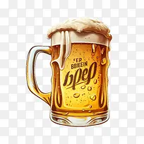 啤酒杯-啤酒杯卡通啤酒