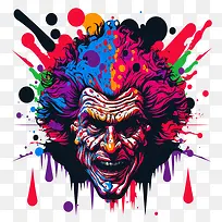 棘手的可怕小丑-棘手的可怕小丑小丑人迷幻小丑人