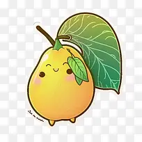 卡哇伊芒果-卡哇伊芒果黄色芒果芒果叶