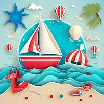 海滩度假-海滩度假帆船海滩