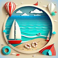 海滩度假-海滩度假帆船海滩