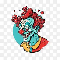 卡通小丑卡通小丑卡通小丑可爱的小丑微笑的小丑