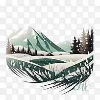 冬天的山-冬天的风景
