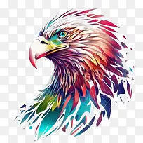 迷幻鹰-迷幻鹰多彩鹰鹰野生动物鸟