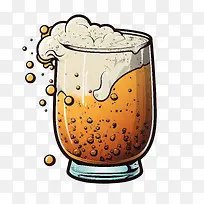 啤酒杯-啤酒杯泡沫啤酒