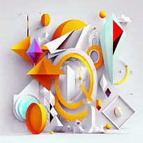 几何形状背景-3d背景