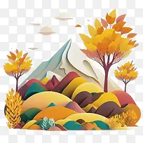 秋天的风景-秋天的红叶