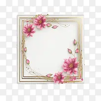 粉色花框-粉色花框