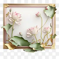 莲花框架-花卉框架