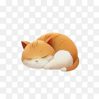 可爱的猫-橙色