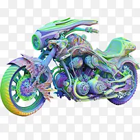迷幻摩托车-迷幻摩托车摩托车抽象摩托车摩托车3d