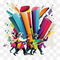 simchattorah-simchattorahsimhattorah多彩抽象艺术