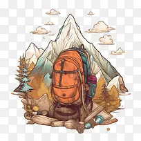 冒险-冒险山徒步旅行背包山