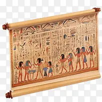 古代纸莎草卷轴-埃及众神
