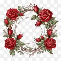 玫瑰花框-玫瑰花框