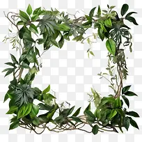植物藤蔓框架-植物藤蔓框架丛林植物叶子藤蔓