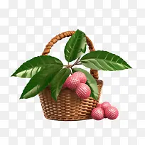 lychee-荔枝荔枝果篮水果粉色