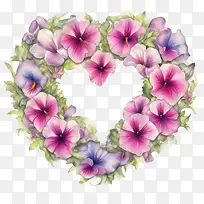 矮牵牛花-心形