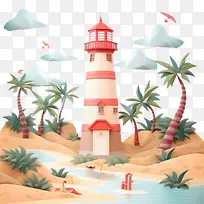 海滩岛-海滩岛灯塔