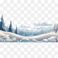 雪边框-冬季边框