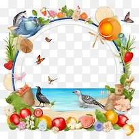 夏季边框-夏季边框