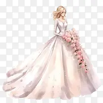 婚纱-新娘和新郎